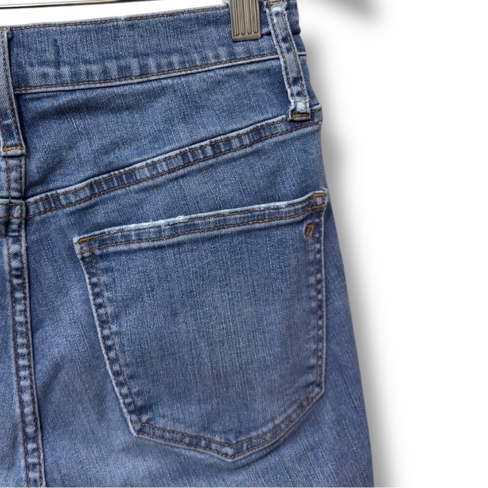 497 Madewell | EUC High-Rise Skinny Button-Fly Distressed Jeans (size 27) - Picture 6 of 16